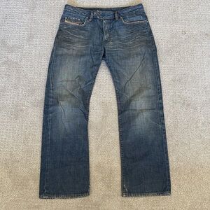 Diesel Men's Dark Blue Straight Jeans